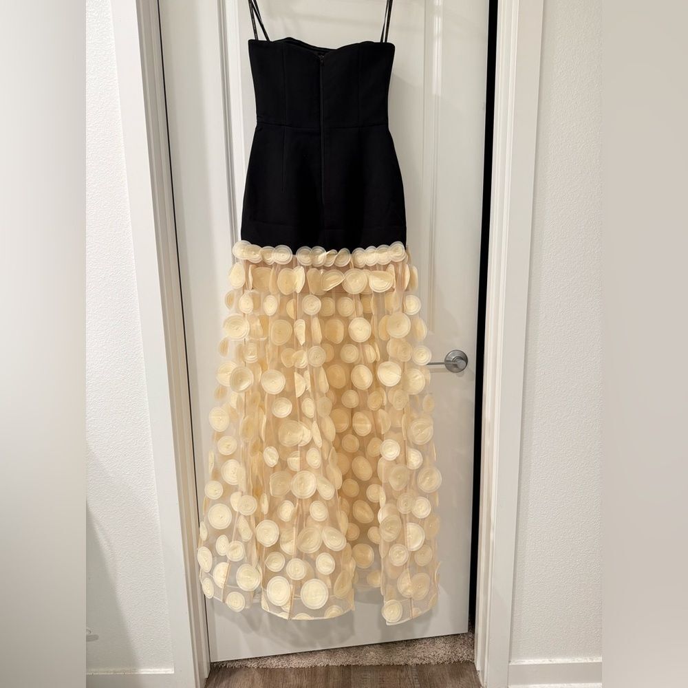 NWOT BRONX AND BANCO Harper Strapless Black and Beige Gown, wedding guest dress - Picture 6 of 15